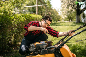 lawn mower gas cap leaking