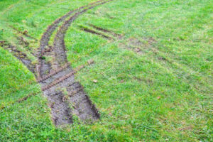 how much does it cost to fix tire marks in grass