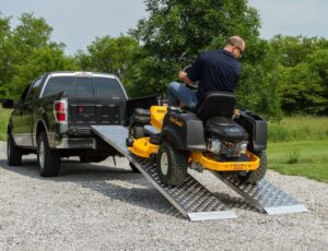 will a zero turn mower fit in a truck bed